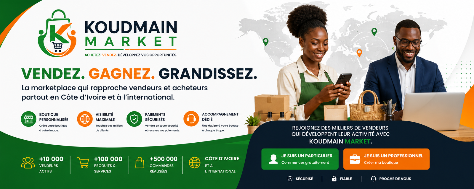 Bannière Koudmain Market