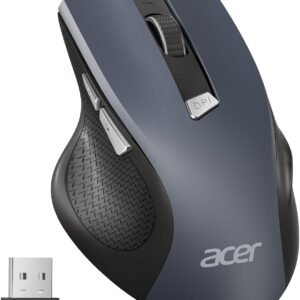 Acer Souris Ergonomique sans Fil 1600DPI Réglable, Souris Ordinateur 2,4GHz | Souris avec Mini Récepteur USB, Wirless Mouse Optique USB, 6 Boutons, Compatible avec PC/Mac/Laptop/Chromebook