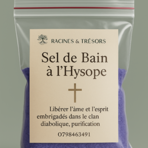 Sel de Bain Hysope — Purification & Nettoyage Énergétique 100 gr
