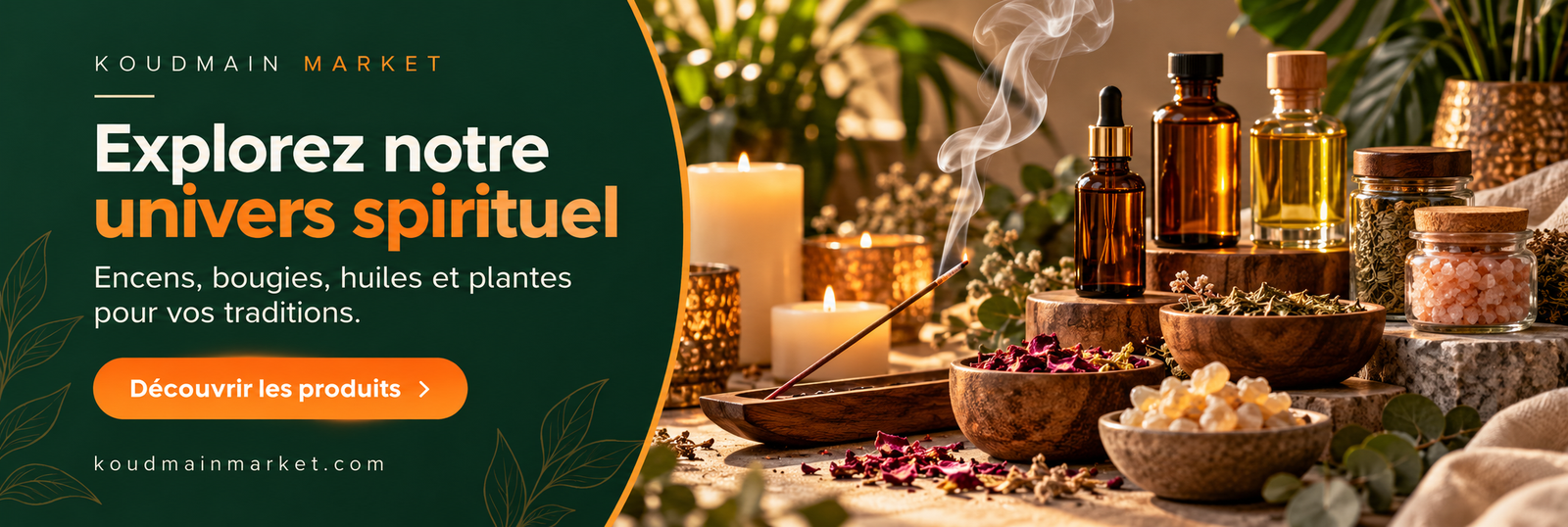 Découvrez nos produits spirituels sur Koudmain Market